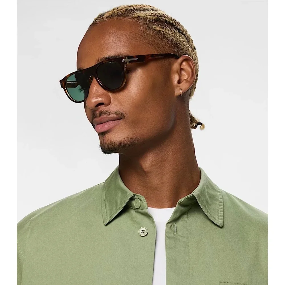 Nike Crescent III Men's Sunglasses Tortoise Shell Green Lenses‎